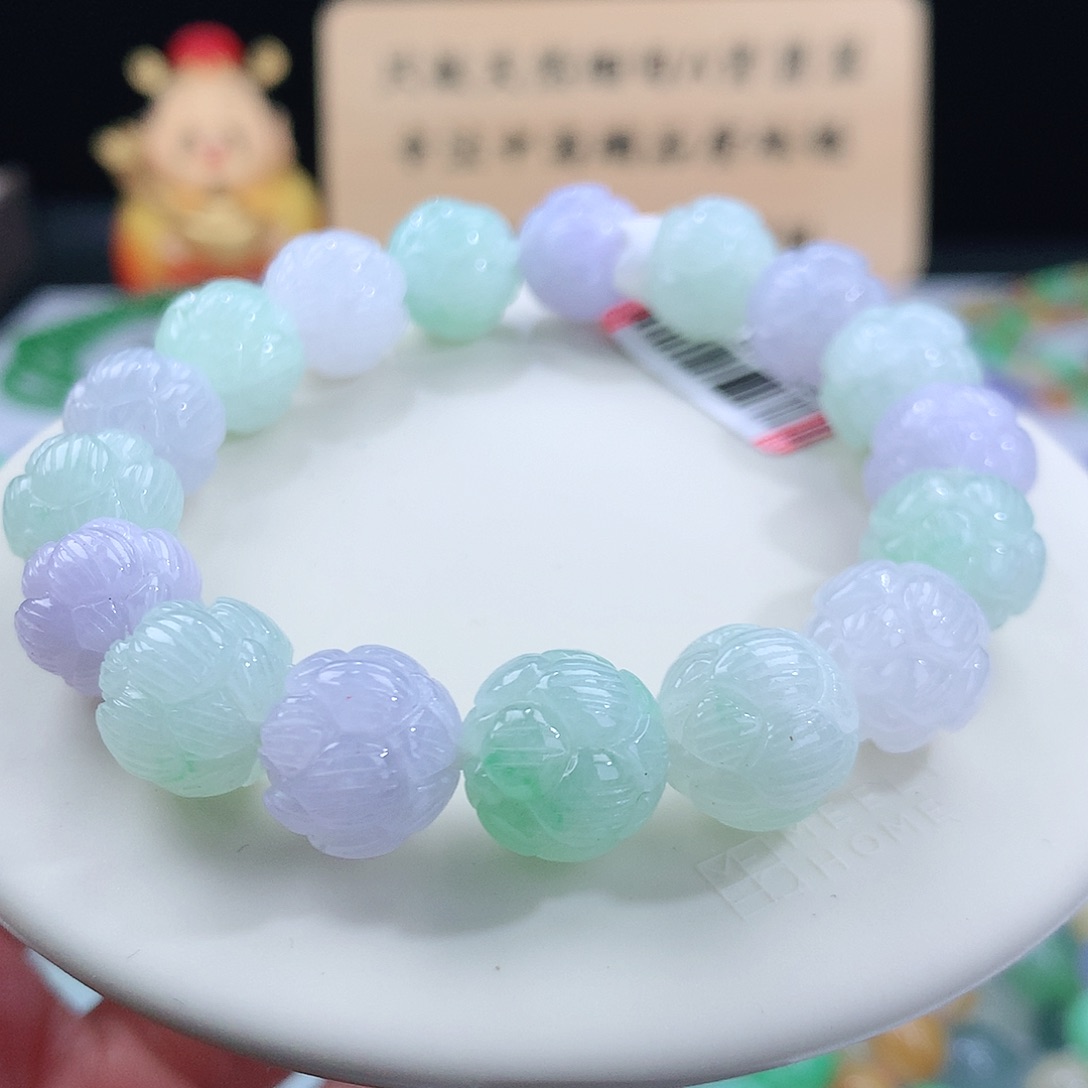 翡翠手链未镶嵌卡11.5