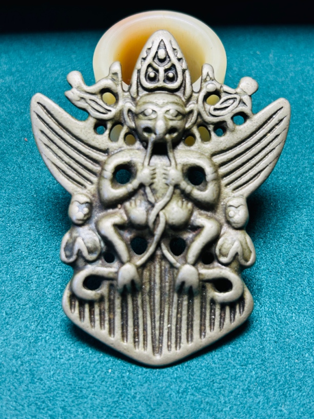 藏传白利马铜金翅大鹏鸟时尚潮流挂件