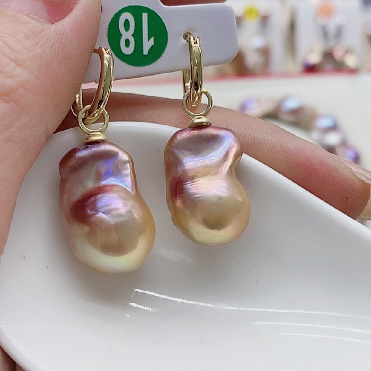 【闪购商品】淡水珍珠耳饰银S925镶嵌