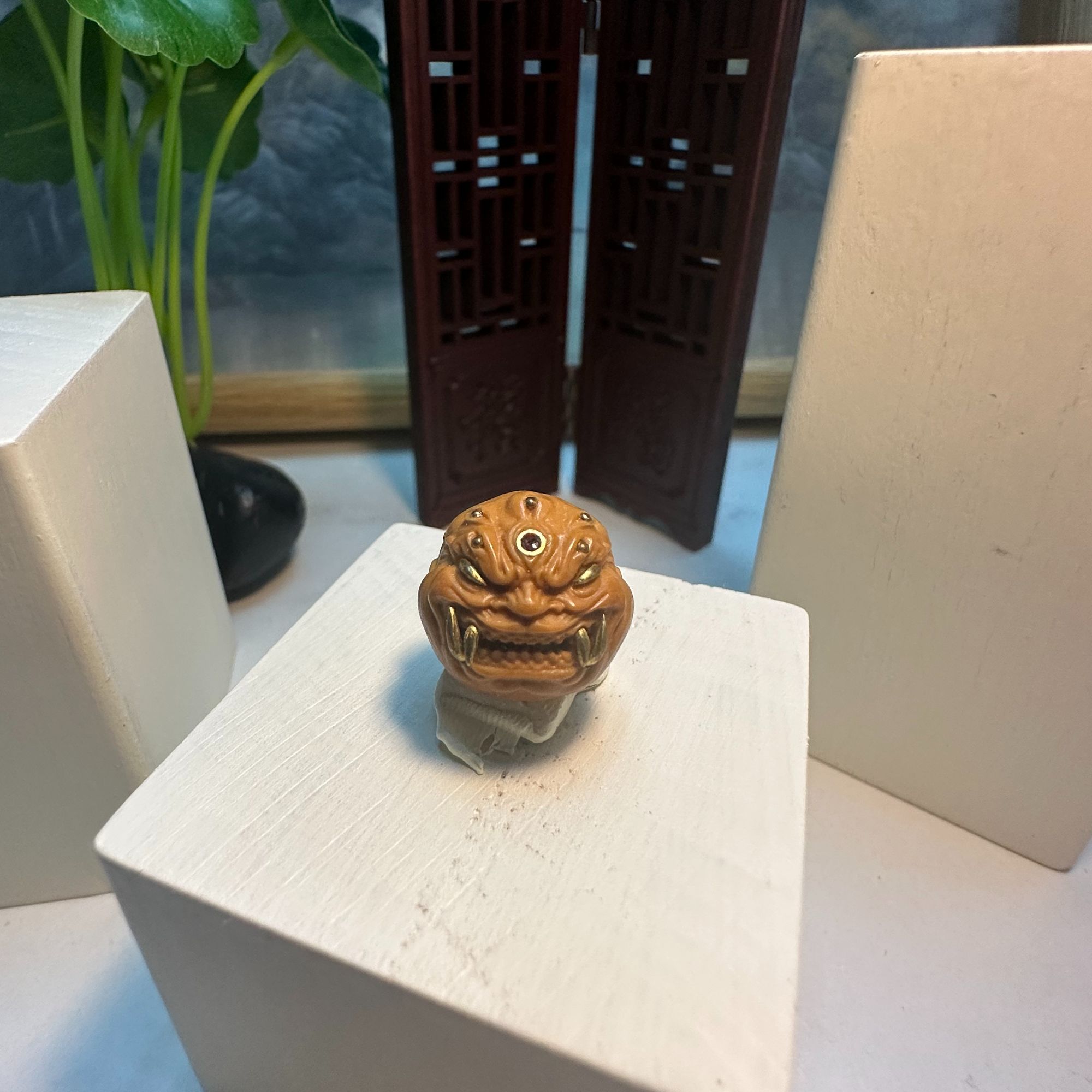 猴头单颗配饰 六目恶僧