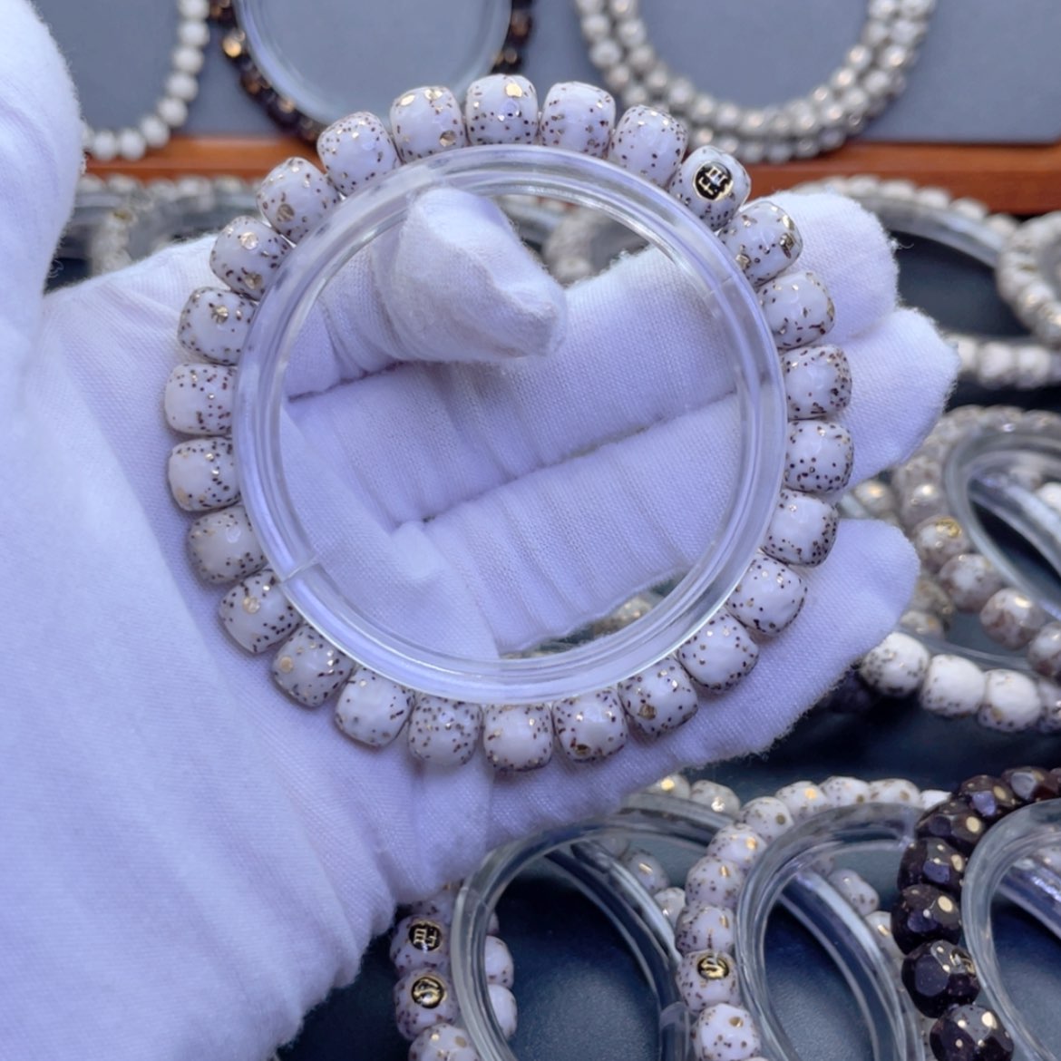 【闪购商品】星月菩提手串大留白单金标河豚