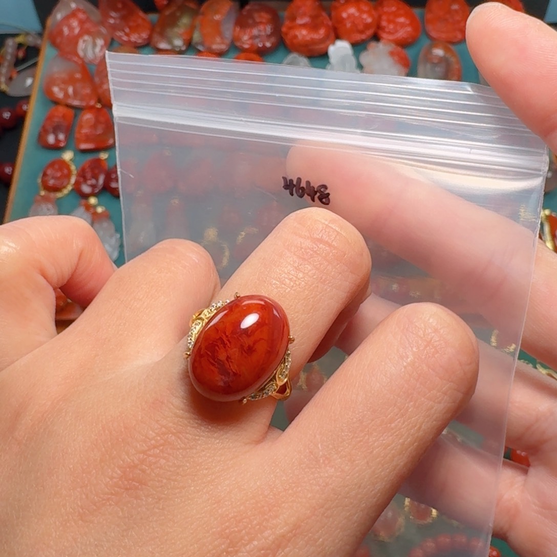 南红玛瑙南红玛瑙银S925镶嵌