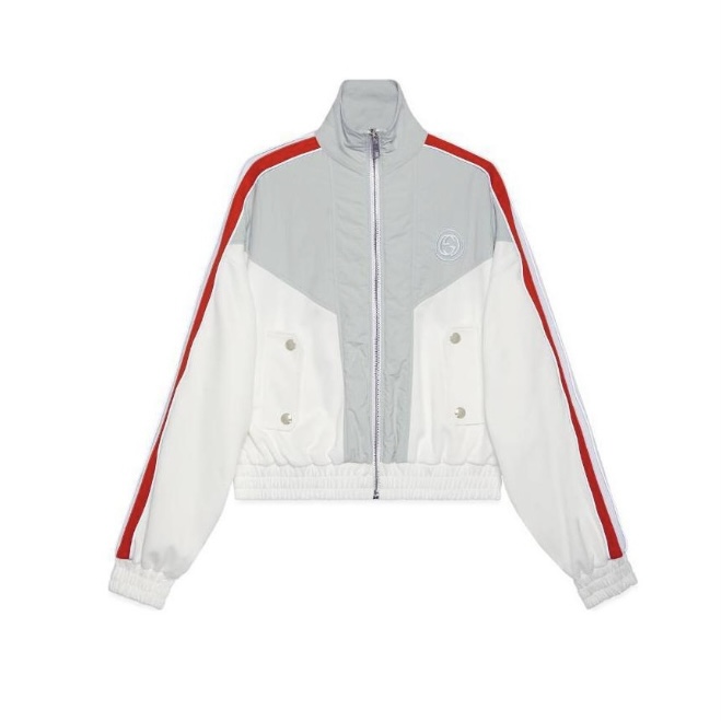 未使用 GUCCI/古驰 古驰立领拼色拉链长袖夹克外套