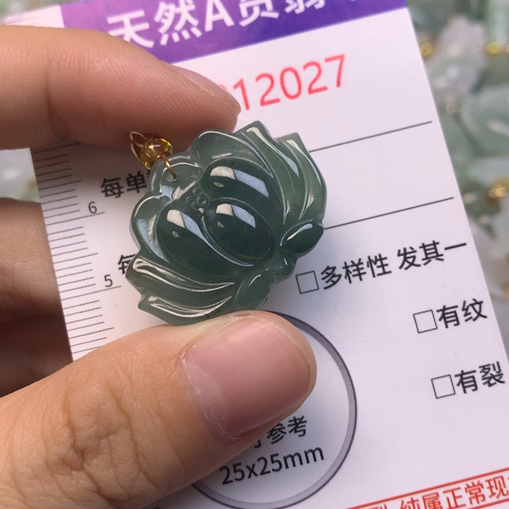 翡翠未镶嵌吊坠(不含链)