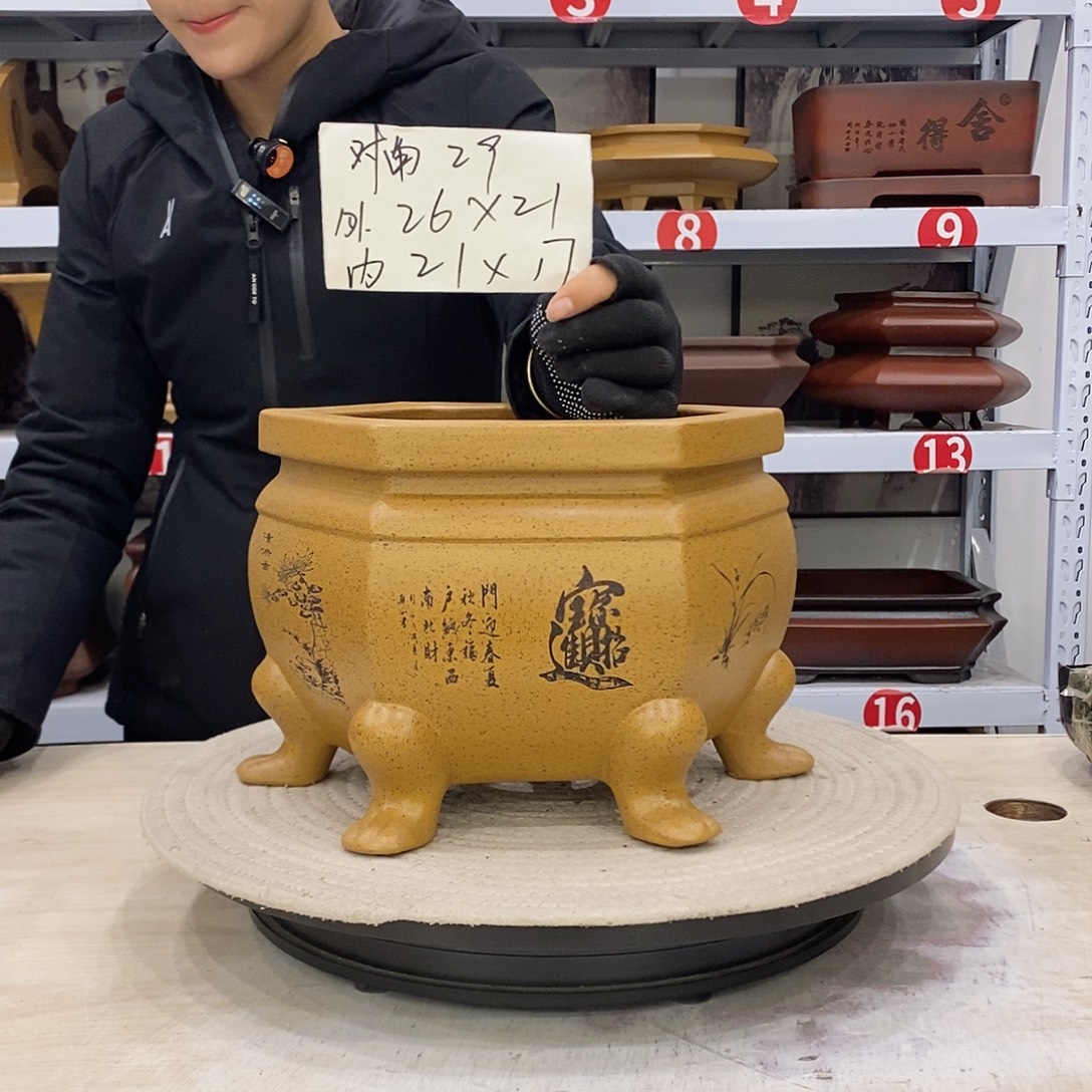 紫砂花盆紫砂花盆