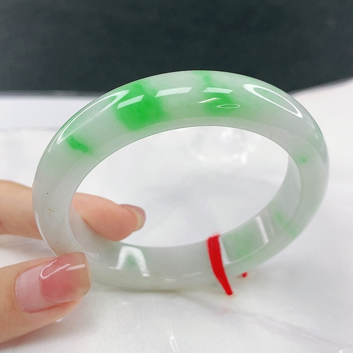 翡翠未镶嵌手镯圈55，58031