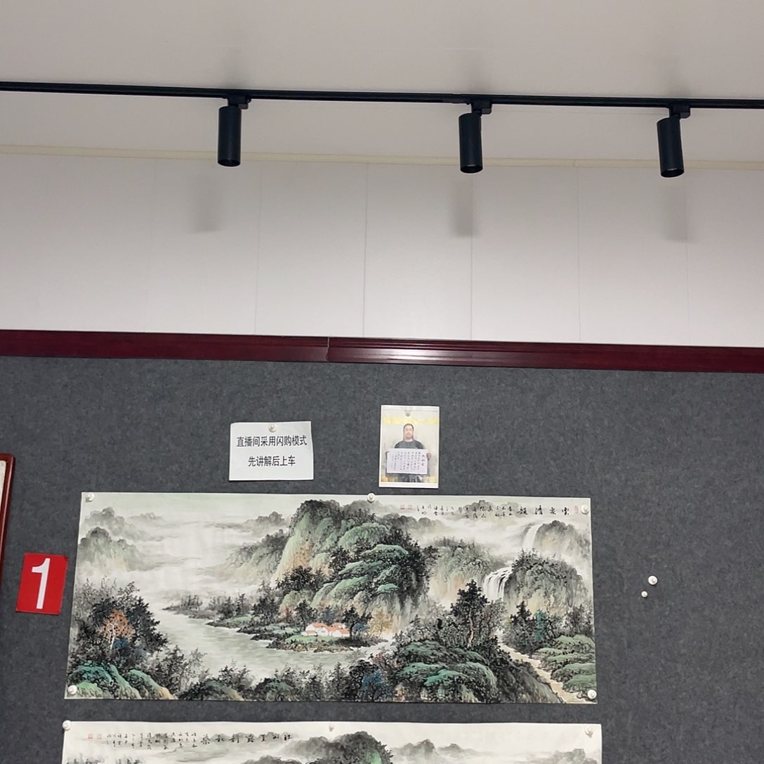 国画大****8小六尺画芯作品