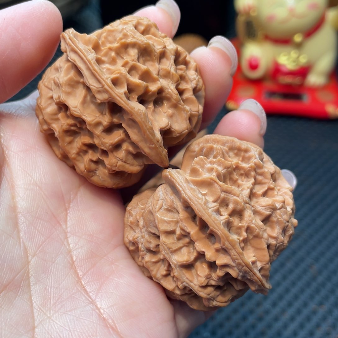 文玩核桃把件苹果园4.3全品