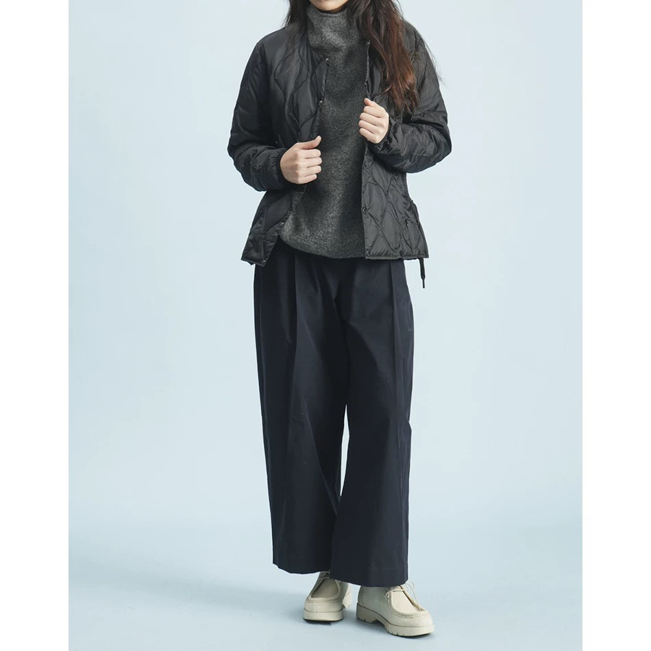 【美琪优选】复古简约轻盈保暖菱格纹白鹅绒羽绒服 