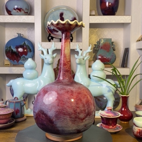 瓷片禹州神后钧瓷原产地~