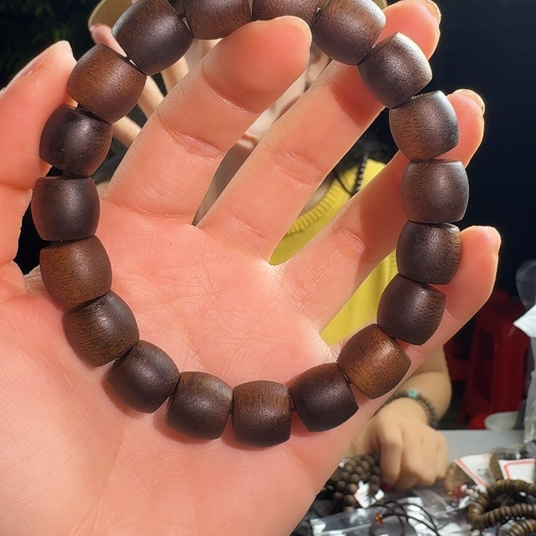 沉香香囊沉香芽庄白棋楠鼓珠单圈卡12发一沉水级