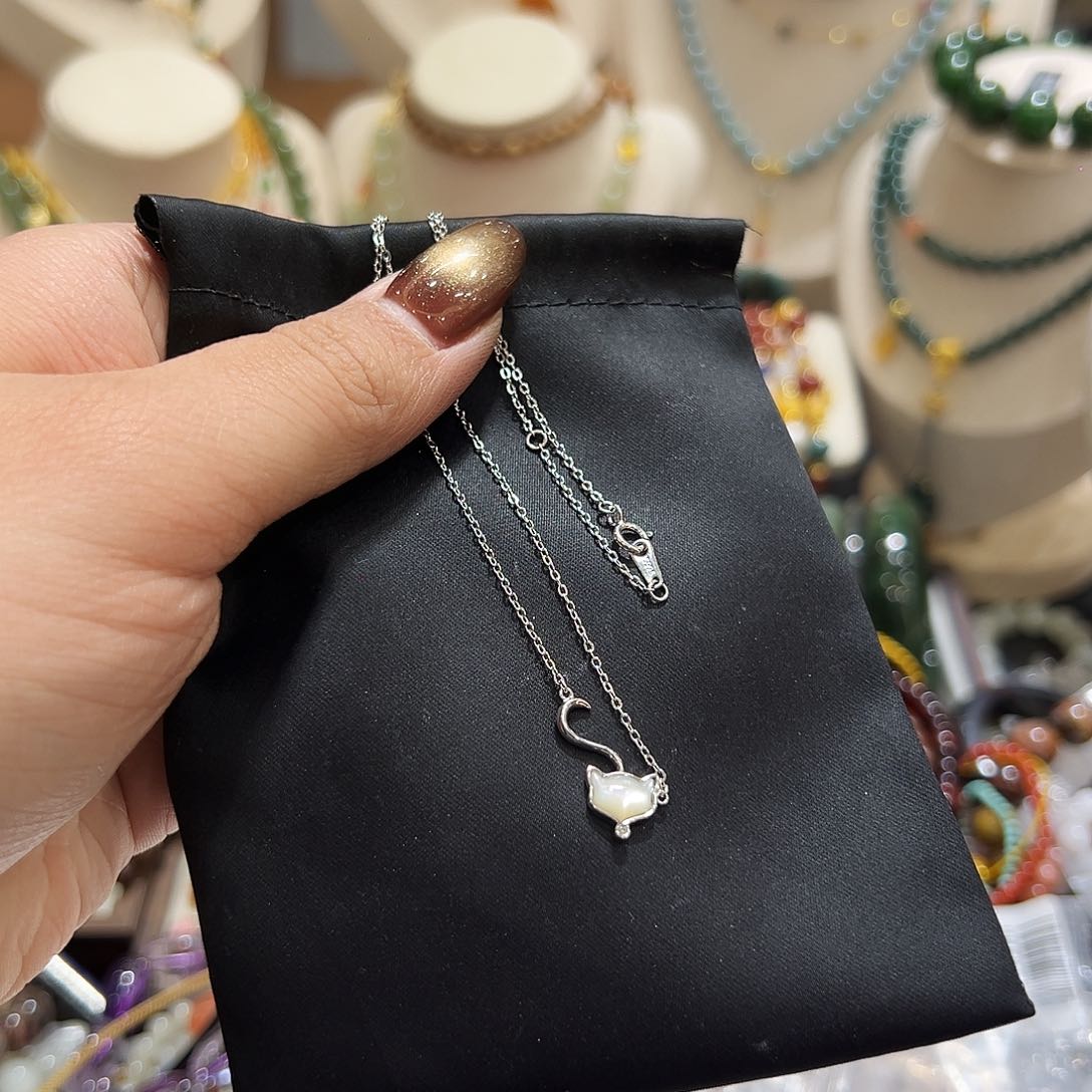 银S925镶嵌颈饰玛瑙/玉髓木**静