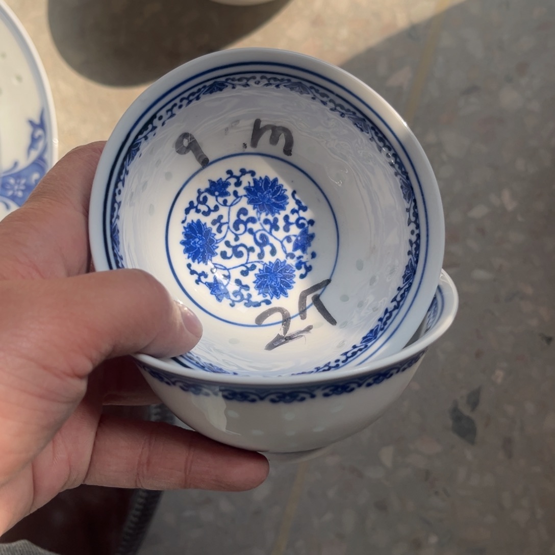 陶摆件景德镇高温细白瓷餐具