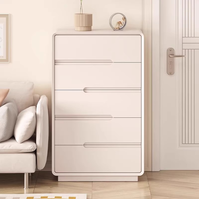 简约五斗柜客厅全实木储物抽屉柜卧室床尾置物柜简约现代五斗柜子