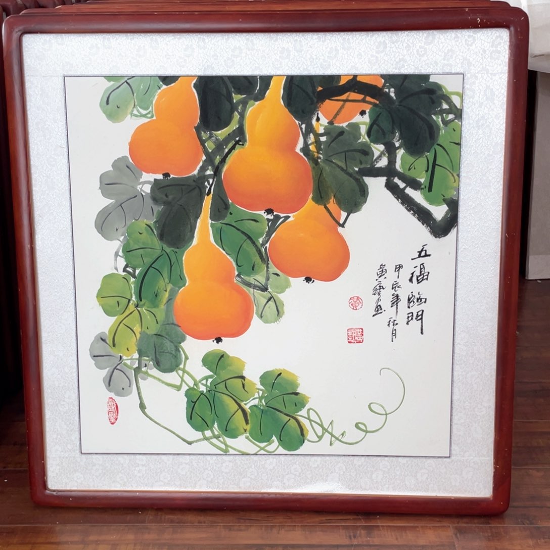 国画带框尺寸63*63厘米