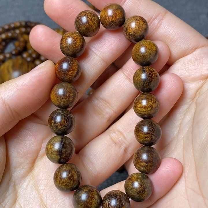 忘*说贡木手串印贡1.2圆珠