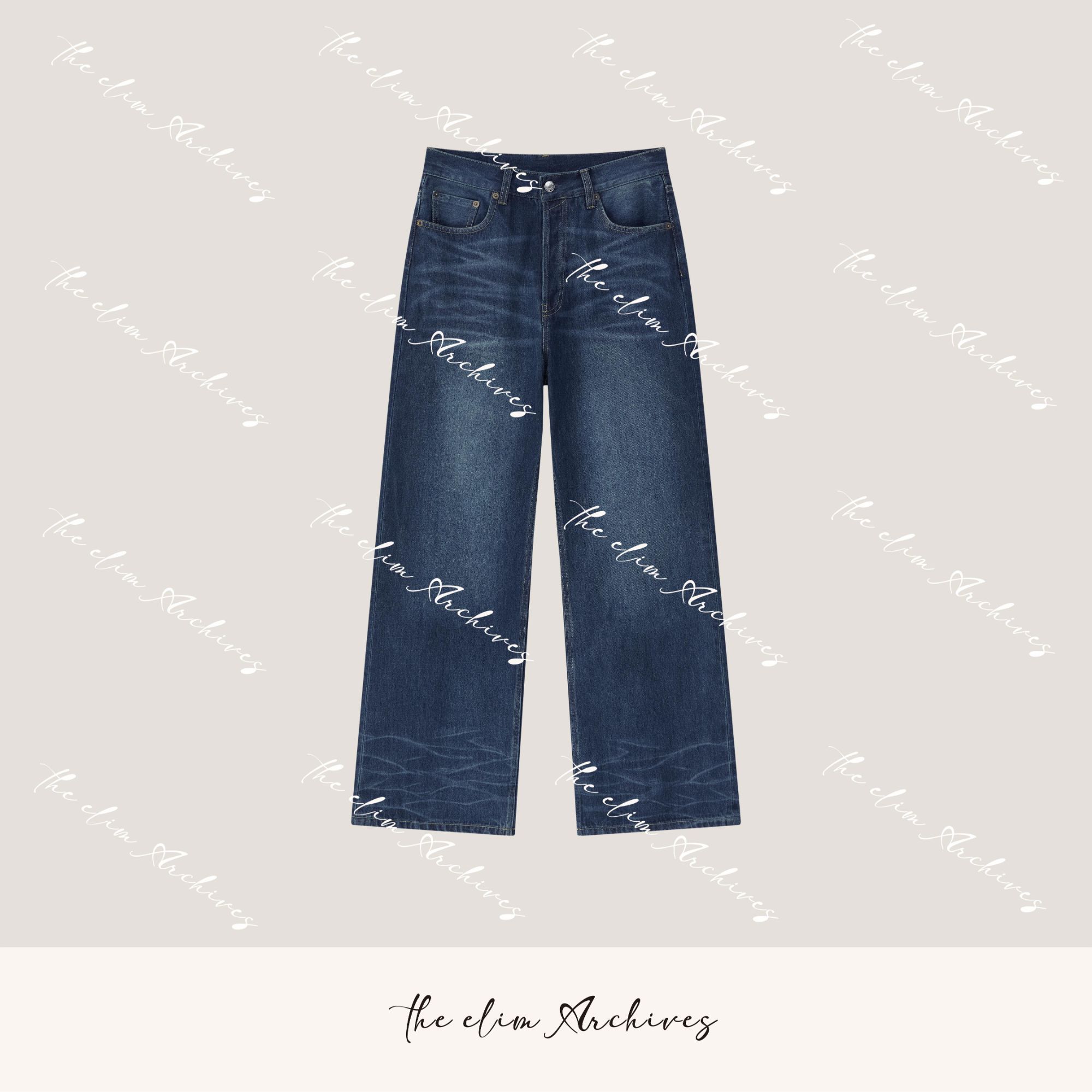 【以琳档案】w“维秘裤”高级微喇牛仔原色定制牛仔裤#LN023-1