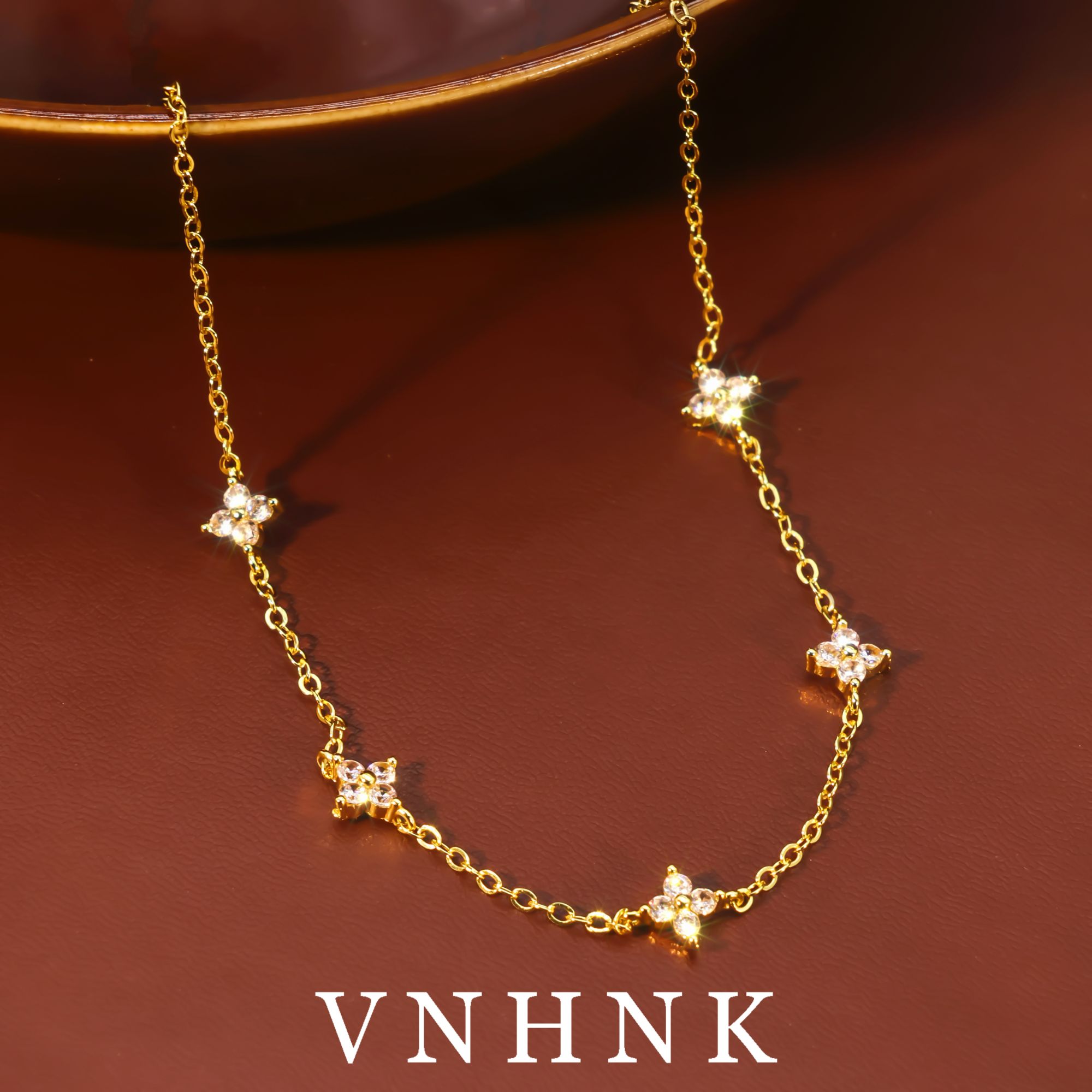 铜合金合成锆石项链 美可儿   M524  金色(47cm)时尚气质项链预售