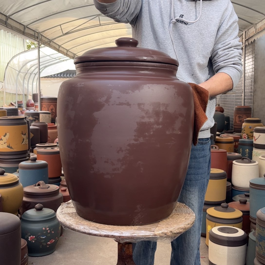 紫砂茶叶罐60 饼茶叶罐