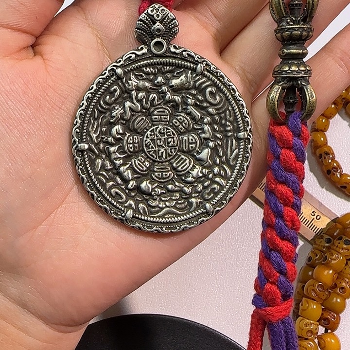 笑***短手串/手链核桃藏传工艺品九宫八卦