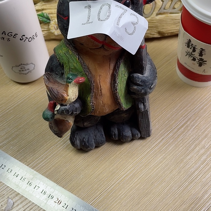 摆件财**严孤品老货微瑕瓷