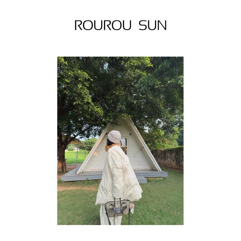 27858早秋款女装日系复古V领休闲宽松百搭慵懒日常棉衣外套