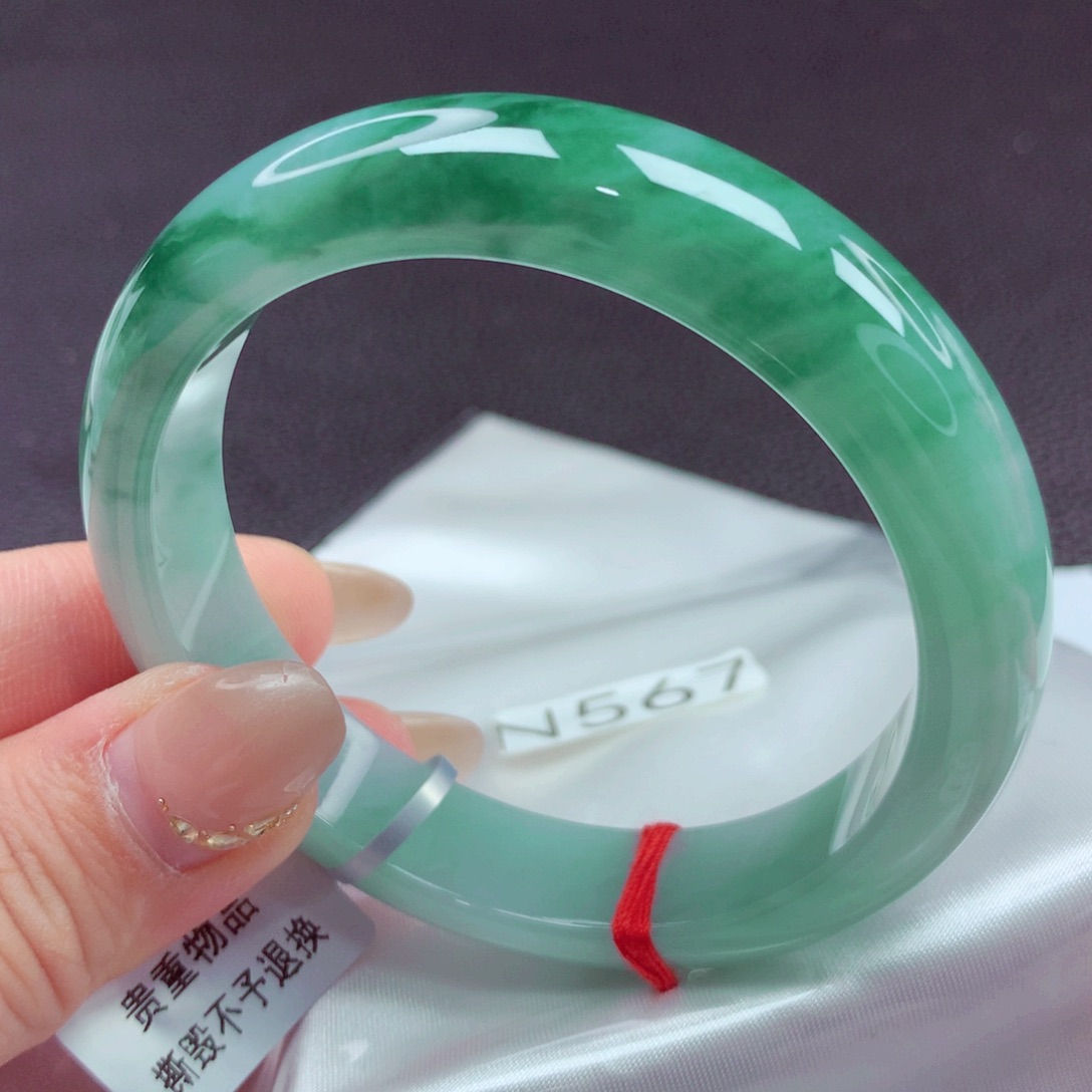 翡翠未镶嵌手镯手镯88