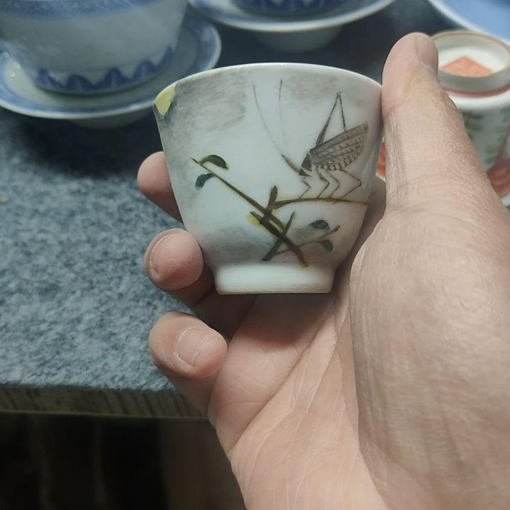 摆件坤*阁景德镇陶瓷茶杯