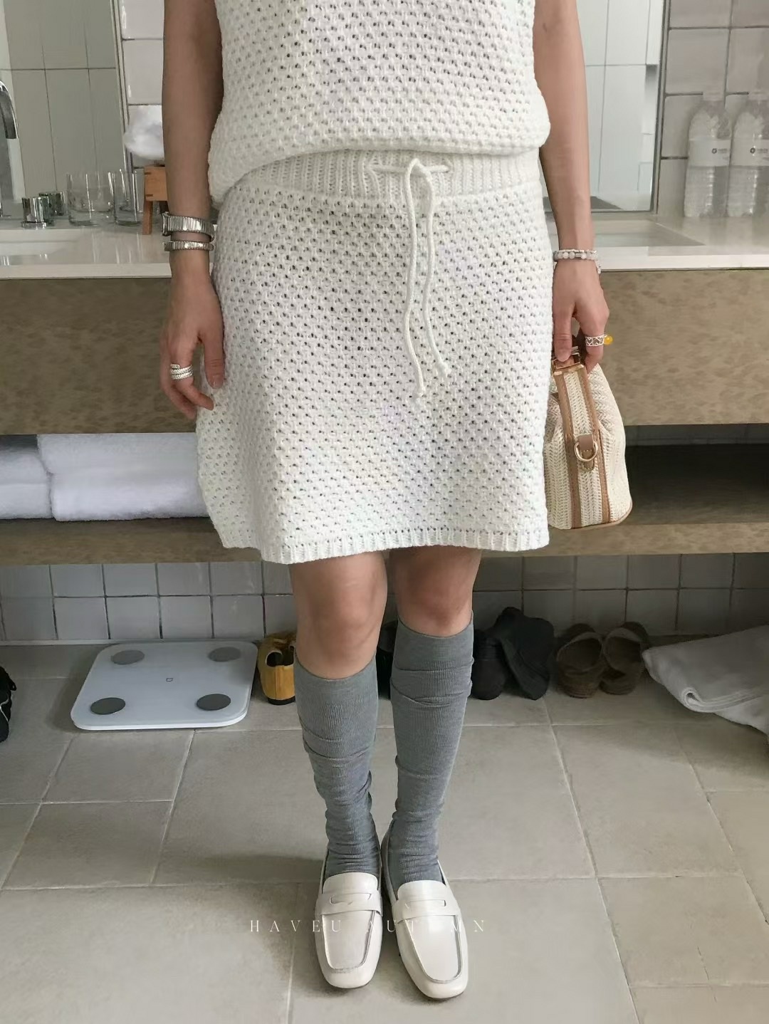 简约半身裙女叠穿裙子