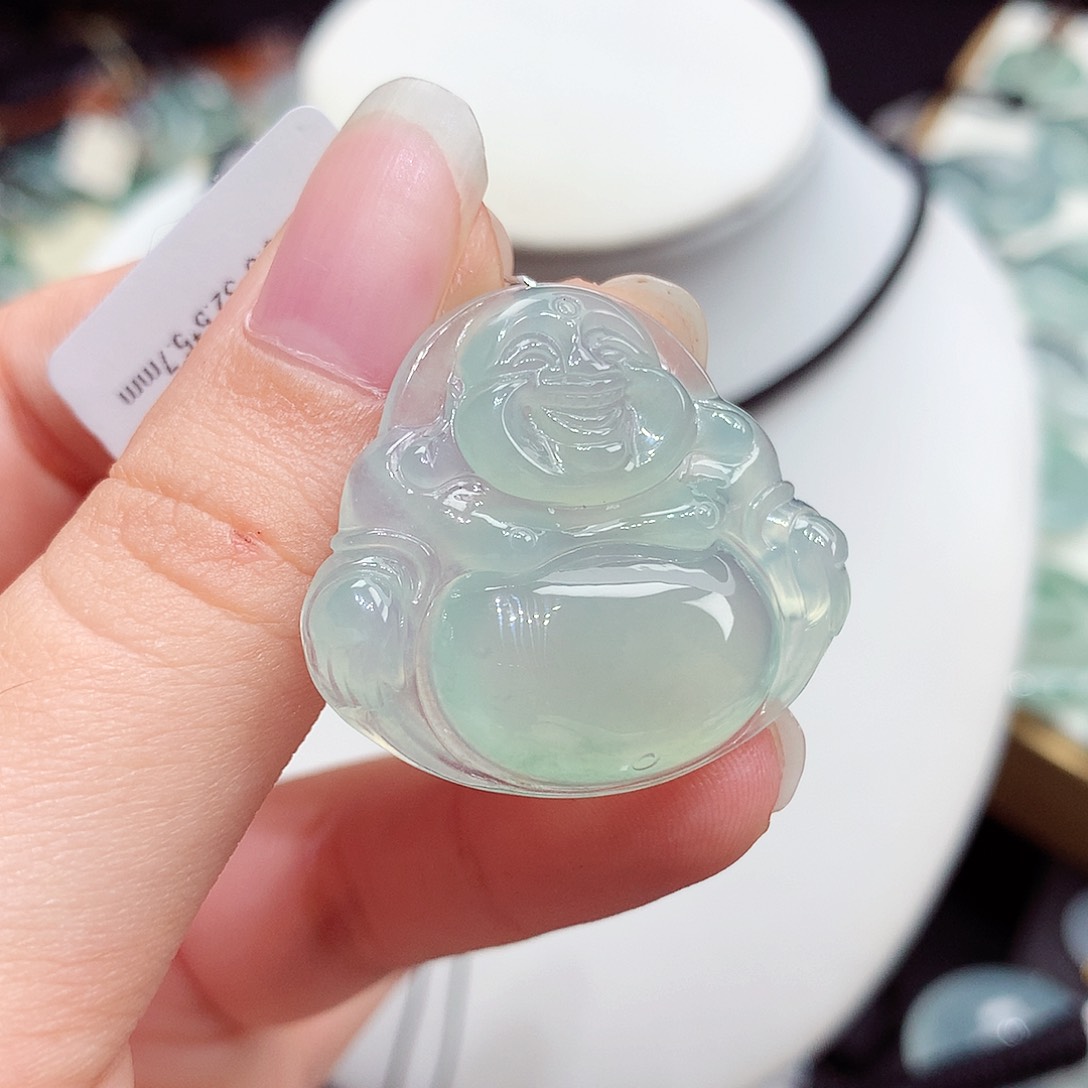 颈饰未镶嵌翡翠翡翠132，28.8/32.5/5.7