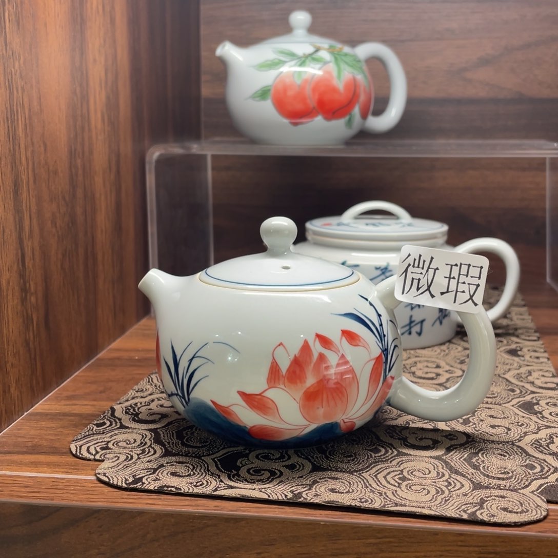 微瑕釉下彩纯手绘