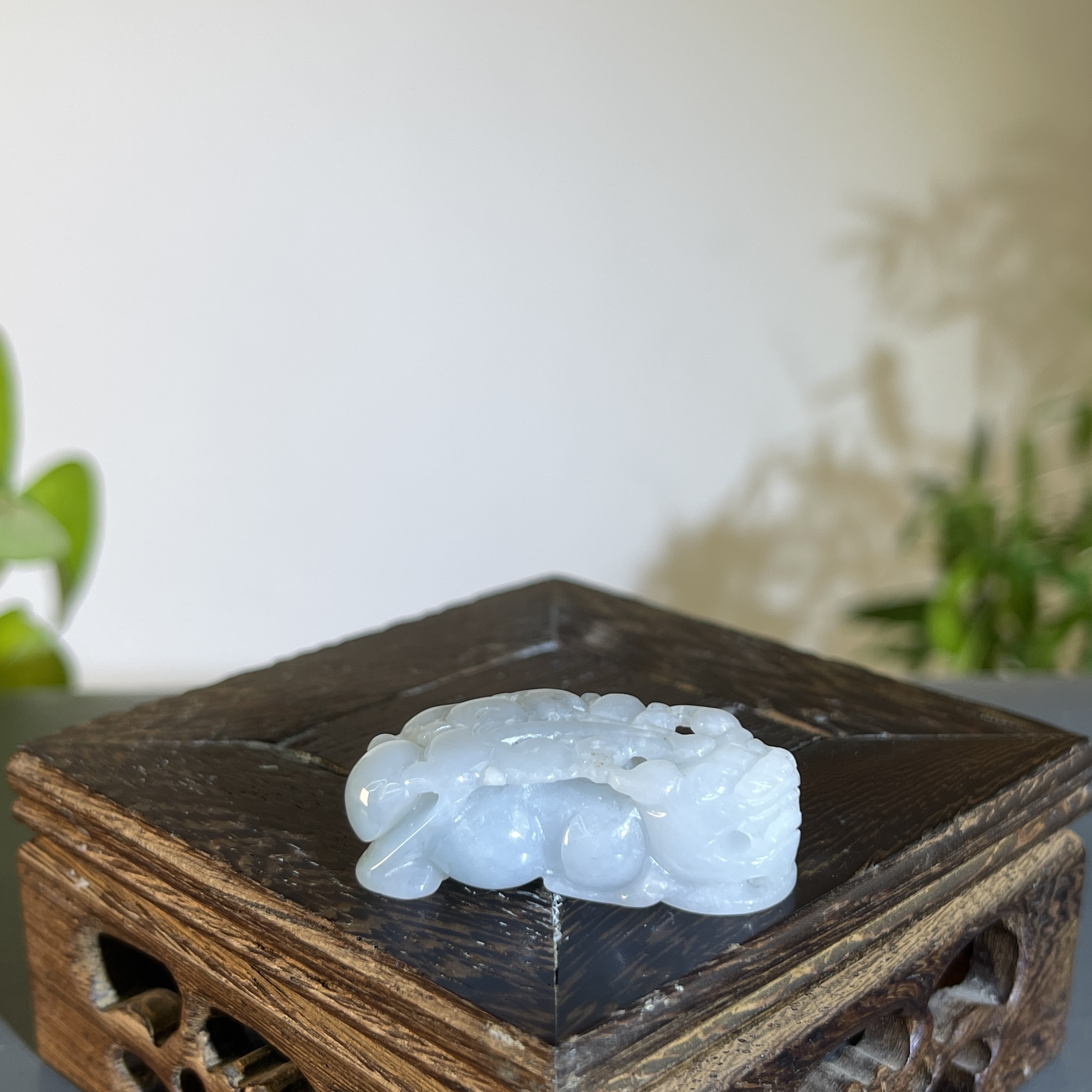 JXB07-08  天然缅甸A货翡翠 貔貅