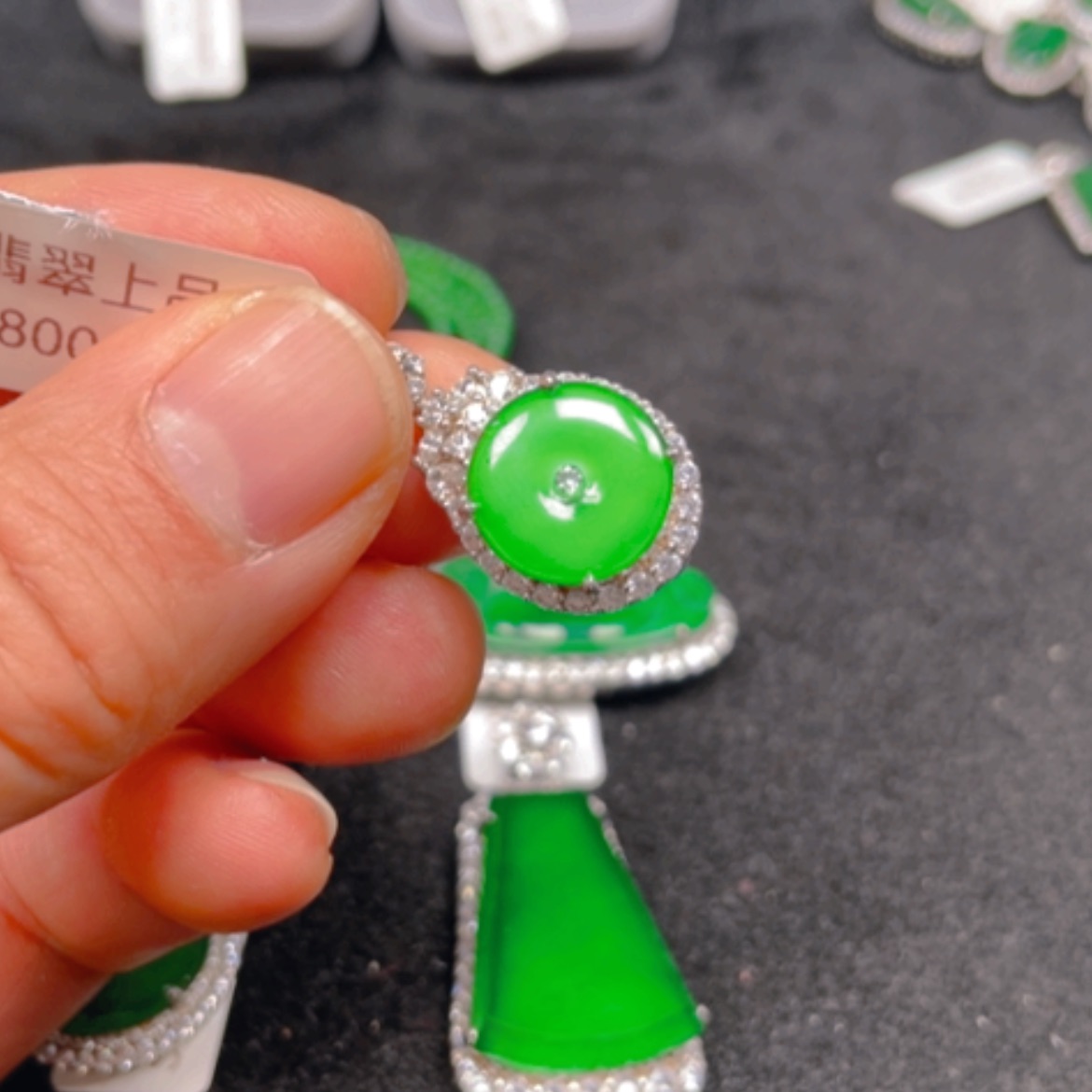 【闪购商品】翡翠颈饰银S925镶嵌吊坠