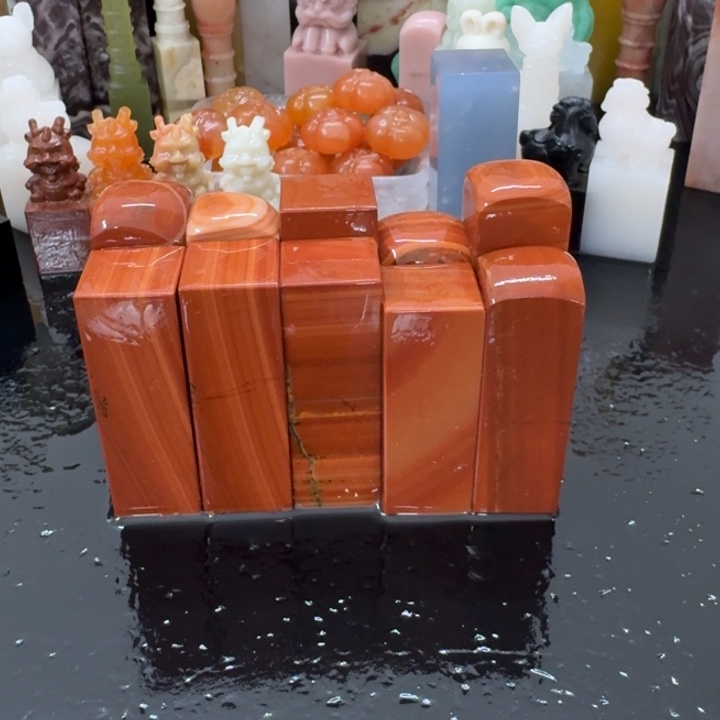 闲***鱼青田石混合各种石