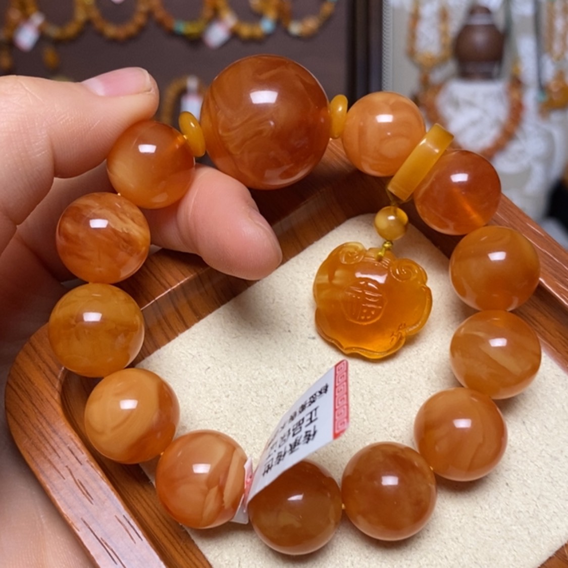 【闪购商品】手链蜜蜡未镶嵌手串