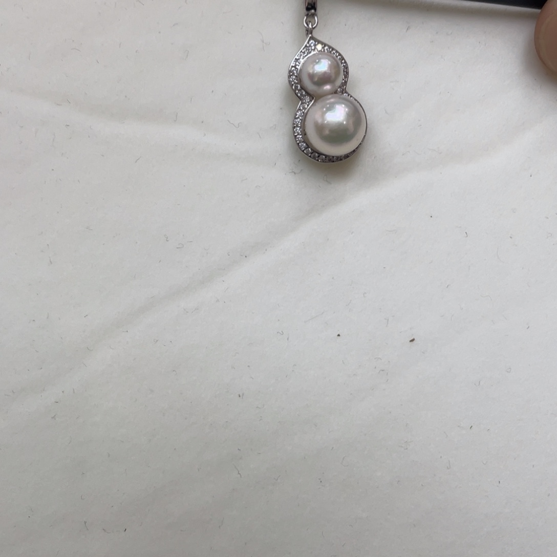 吊坠(不含链)海水珍珠银S925镶嵌