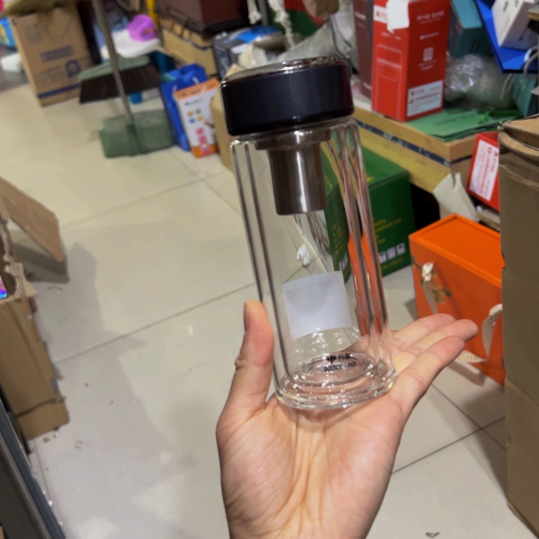 万象v275灰色双层玻璃杯185➕被套