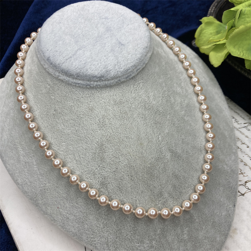 合金项链 monet柔粉珠珠项链1-2【2071024-021】