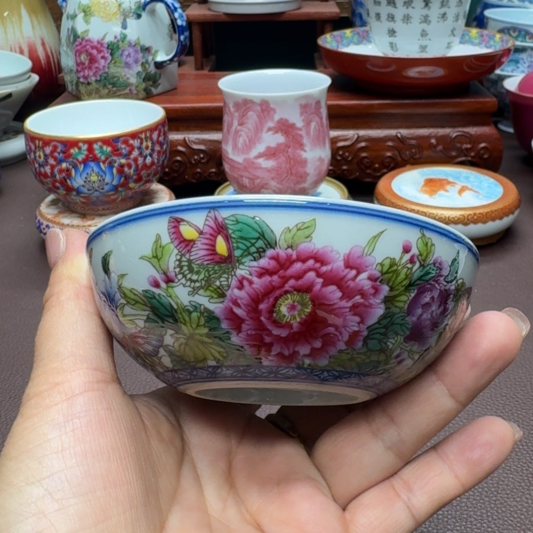 瓷片景德镇仿古手工制作精品展示