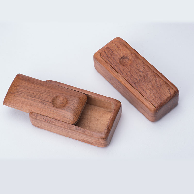 老豆妈缅甸花梨精致木质可爱牙签盒个性便携式复古简约饰品收纳盒