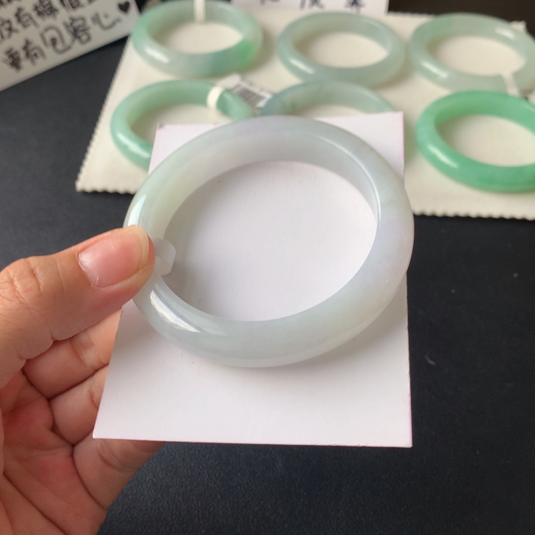 翡翠未镶嵌手镯55.3