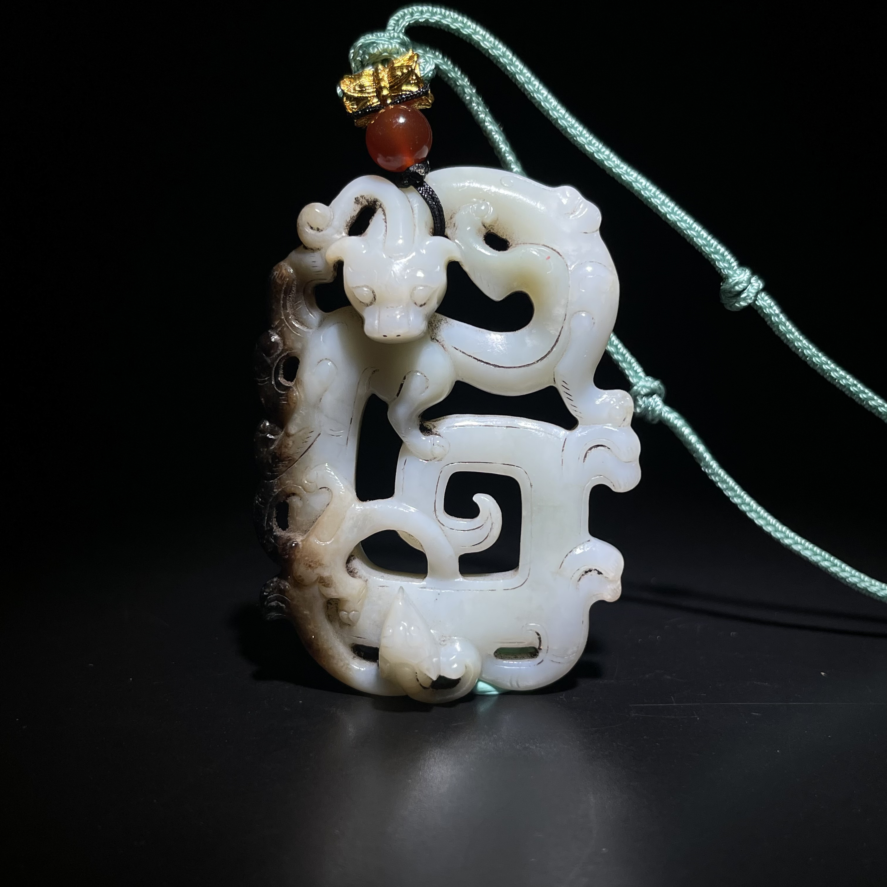 古玉臻藏螭龙挂件2511090029