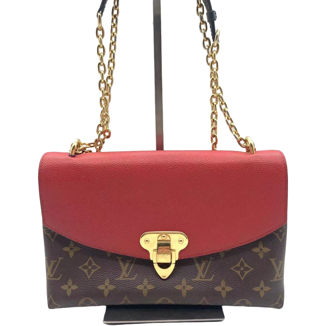 95新 LV LV saint placide传奇链条信封包