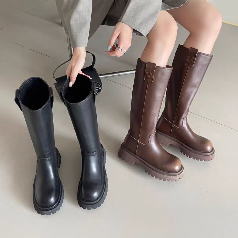 33763  新款时尚厚底时装长靴加绒