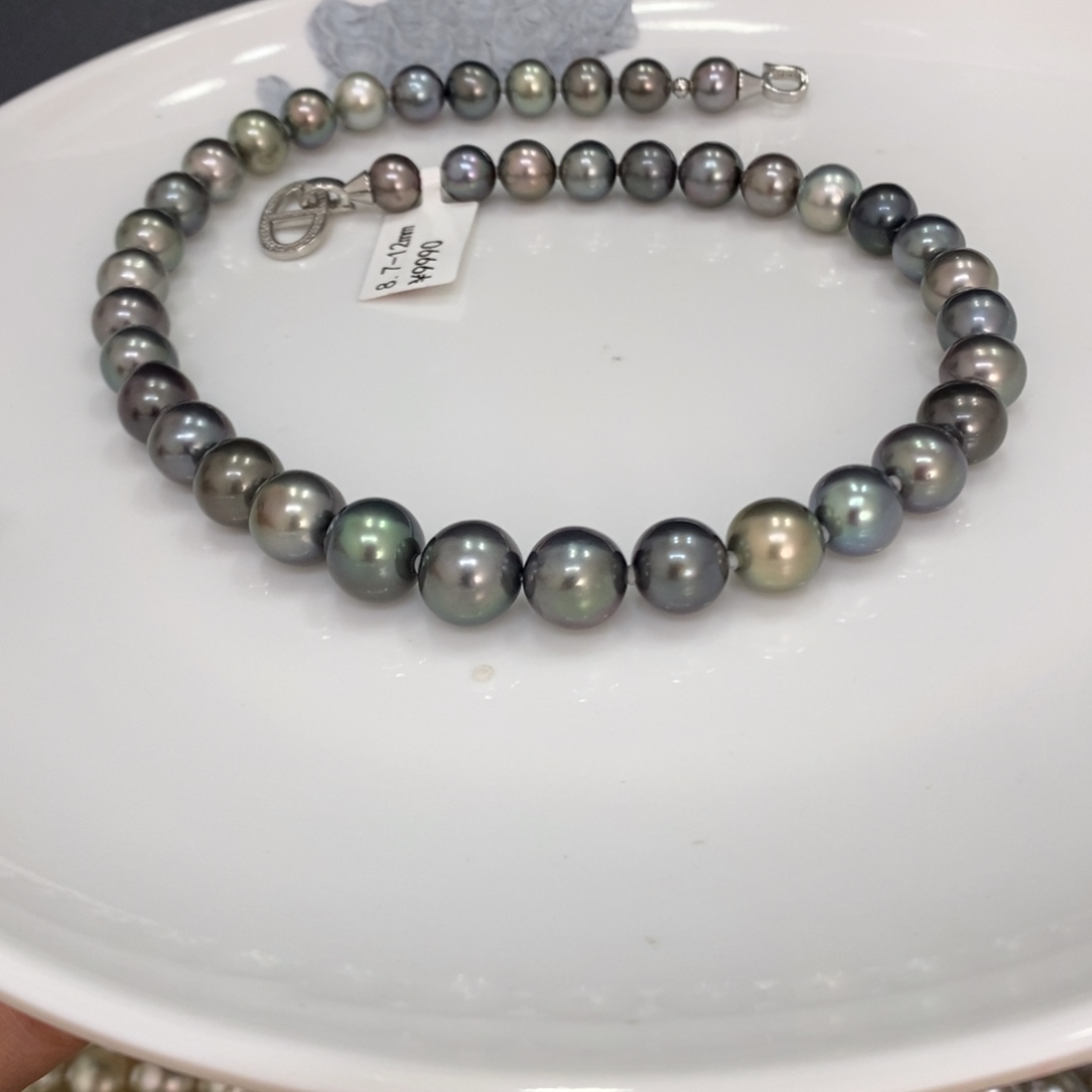 未镶嵌颈饰海水珍珠l****o大溪地项链8.7-12刘