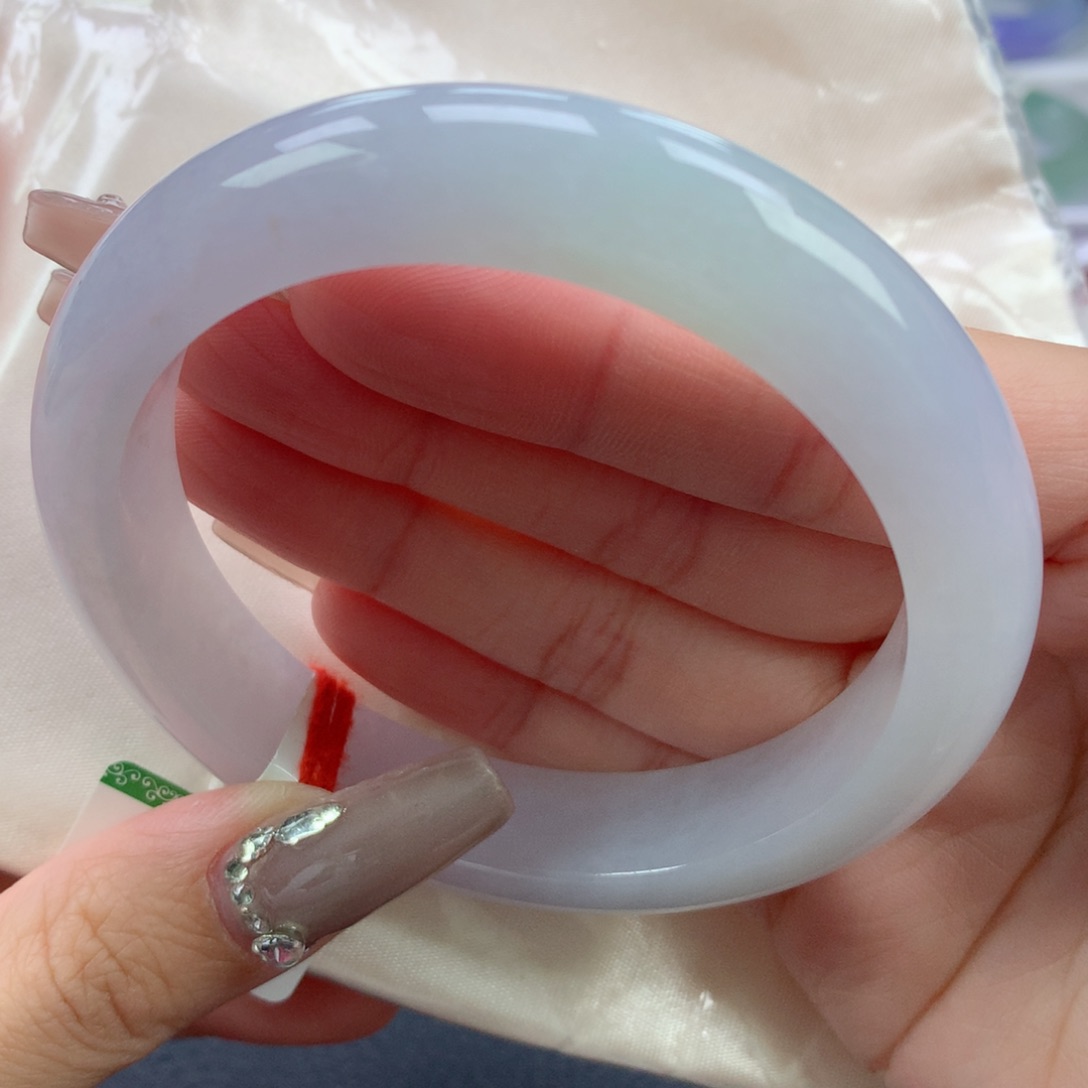 翡翠手镯未镶嵌60.6正圈