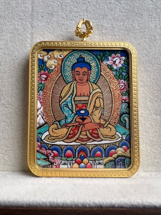 猪狗-阿弥 唐卡吊坠