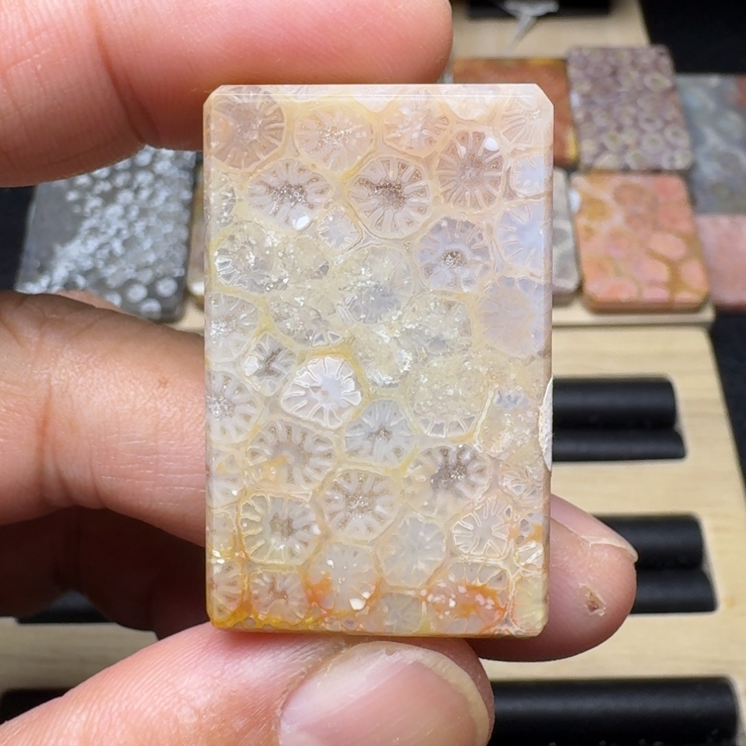 硅化玉未镶嵌纯天然色有机玉石保真色