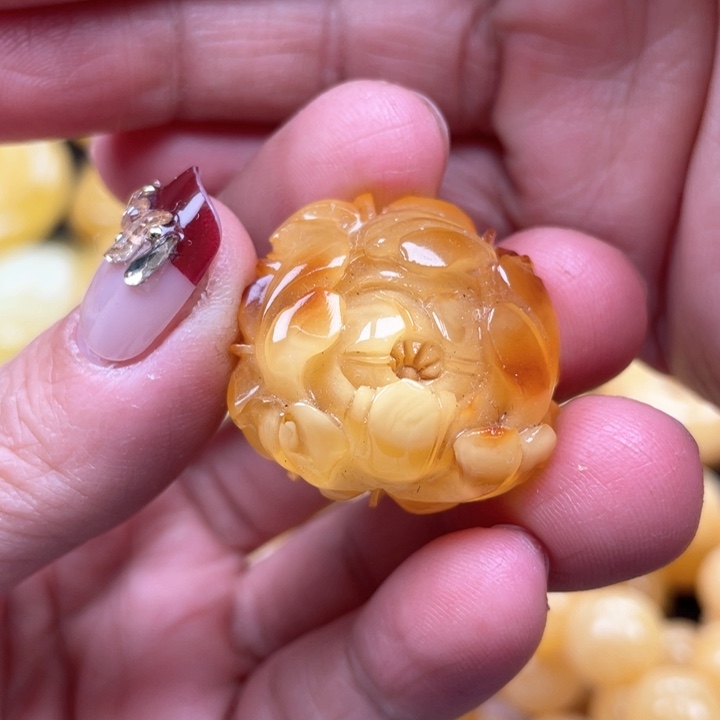 蜜蜡裸石未镶嵌蜜蜡吊坠