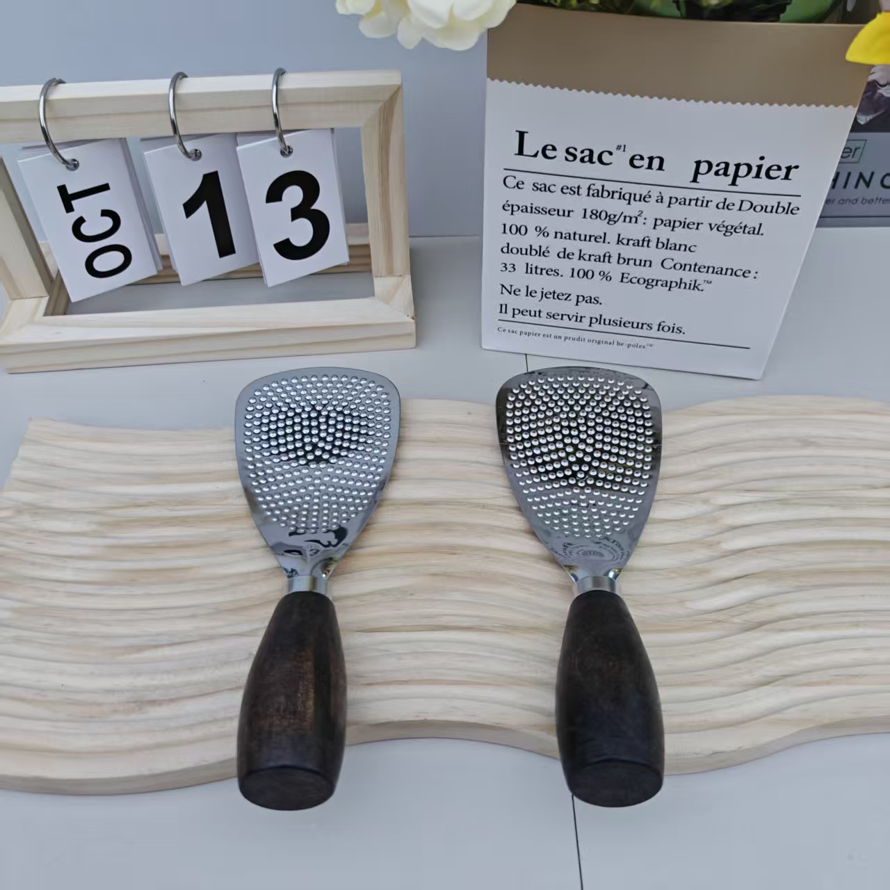 【升级款】木柄可立式不锈钢不粘米饭勺1支家用厨房必备【汤家限定】